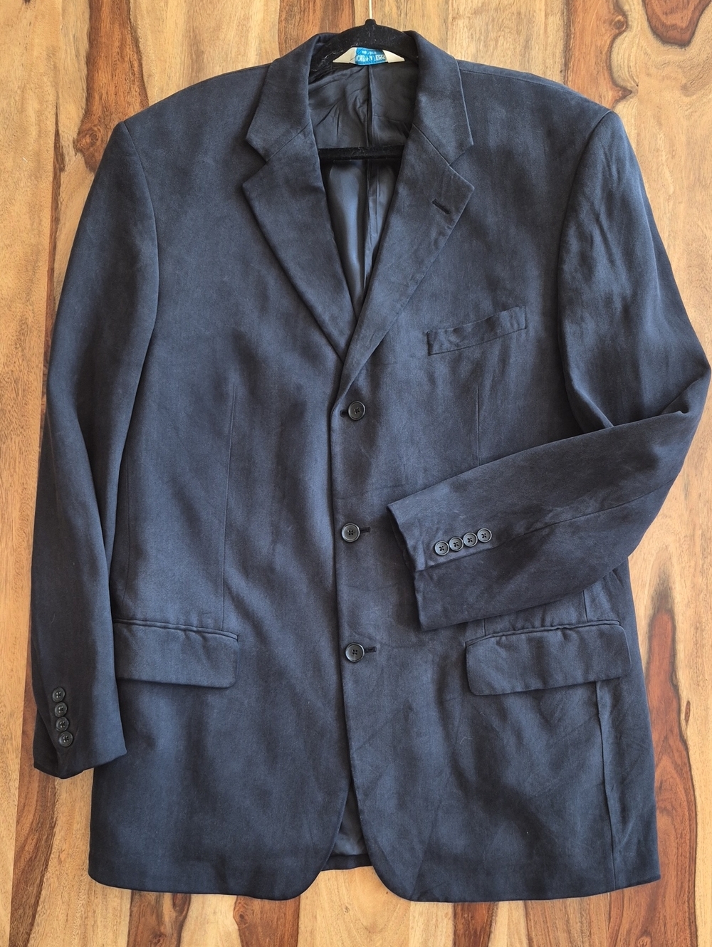 Joseph Feiss 100% Silk Herringbone Pattern Blazer SZ 42 Long